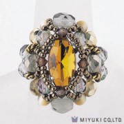 Miyuki Bead Jewelry Kit B0 89-2 Courtly Ring Topaz